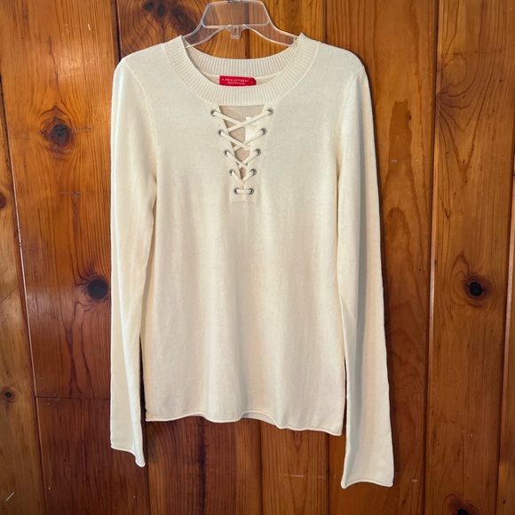 Philanthropy Willow St Cream Long Sleeve M New NWT - Picture 9 of 14
